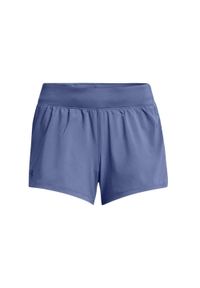 Spodenki fitness damskie Under Armour Launch SW 3 Short. Kolor: niebieski. Materiał: poliester. Sport: fitness #1