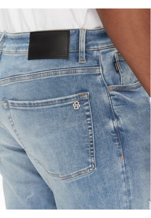 BOSS Jeansy Onyx 50537817 Niebieski Tapered Fit. Kolor: niebieski