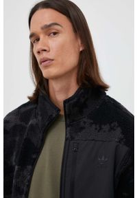 adidas Originals bluza dwustronna męska kolor czarny wzorzysta. Kolor: czarny. Materiał: polar, materiał #5