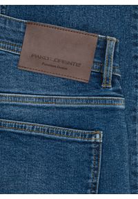 Pako Lorente - PAKO LORENTE - Granatowe jeansowe spodnie męskie. Kolor: niebieski, szary. Materiał: jeans