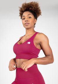 GORILLA WEAR - Stanik fitness cardio Gorilla Wear Hilton Seamless Sports Bra. Kolor: różowy. Sport: fitness #2