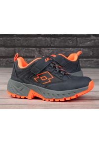 LOTTO - Buty dziecięce sportowe Lotto WOODLARK K. Kolor: szary, wielokolorowy, pomarańczowy. Sport: turystyka piesza #2