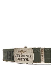 Aeronautica Militare Pasek Męski 252CI0317UCT03585 Zielony. Kolor: zielony. Materiał: materiał