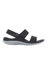 Sandały Kobieta Crocs Literide 360 Sandal czarny. Okazja: na plażę, na co dzień. Kolor: czarny, szary, wielokolorowy. Materiał: materiał, syntetyk. Sezon: lato. Styl: elegancki, casual, sportowy