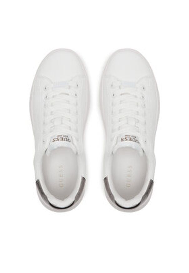 Guess Sneakersy FLJBIN LEA12 Biały. Kolor: biały. Materiał: skóra