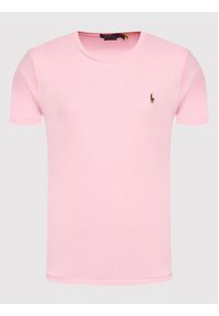 Polo Ralph Lauren T-Shirt 710740727010 Różowy Slim Fit. Typ kołnierza: polo. Kolor: różowy. Materiał: bawełna #2