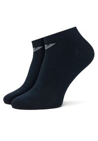 Emporio Armani Skarpety krótkie EM000550 AF14446 MB082 Granatowy. Kolor: niebieski. Materiał: bawełna #4
