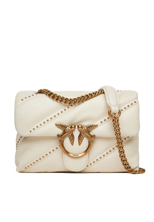Pinko - PINKO Torebka Love Puff Mini Cl PE 25 PLTT 100039 A26T Écru. Materiał: skórzane
