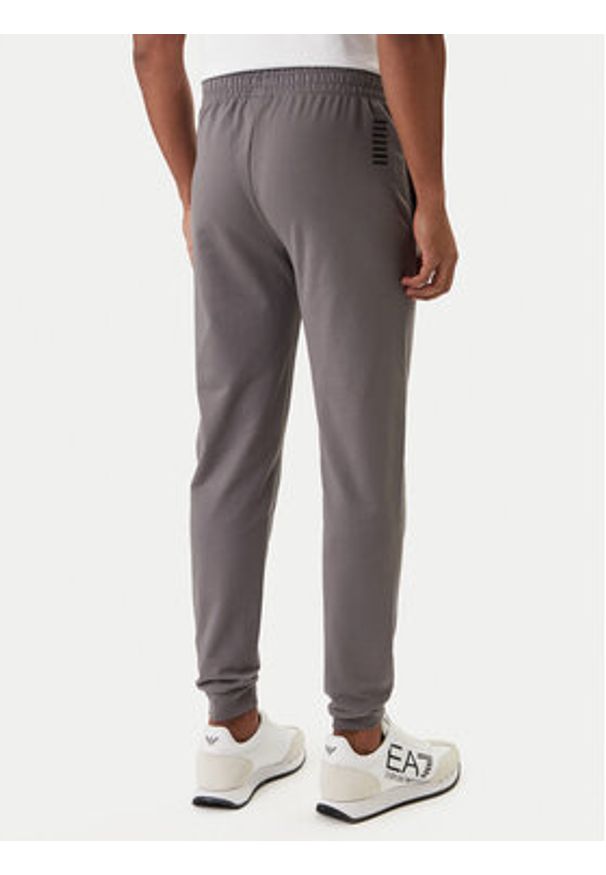 EA7 Emporio Armani Spodnie dresowe 8NPP66 PJVRZ Szary Regular Fit. Kolor: szary. Materiał: bawełna