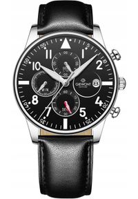 Zegarek Giewont Zegarek Męski Chronograph Sapphire Czarno Srebrny GW5630-A2. Kolor: srebrny, wielokolorowy, czarny #1