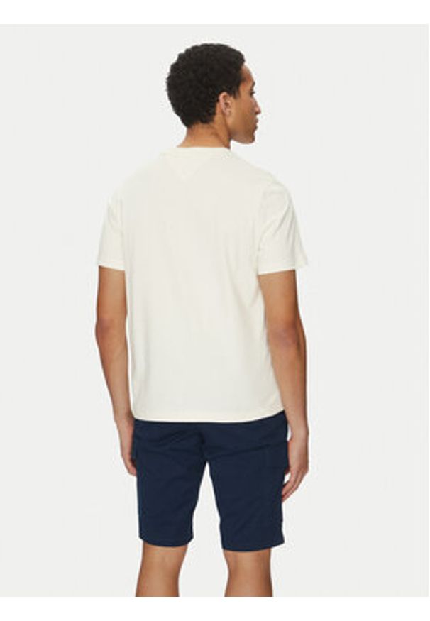 TOMMY HILFIGER - Tommy Hilfiger T-Shirt Sailing MW0MW38628 Écru Regular Fit. Materiał: bawełna