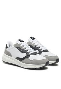 TOMMY HILFIGER - Tommy Hilfiger Sneakersy FM0FM05216 Biały. Kolor: biały. Materiał: zamsz, skóra #6