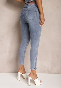 Renee - Jasnoniebieskie Jeansy Skinny z Bawełny High Waist Zunemia. Stan: podwyższony. Kolor: niebieski