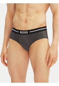 BOSS Komplet 3 par slipów 50531706 Szary. Kolor: szary. Materiał: bawełna