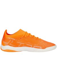 Buty piłkarskie Puma Ultra Match It M 107221 01 pomarańczowe pomarańcze i czerwienie. Kolor: pomarańczowy. Materiał: guma. Sport: piłka nożna #6