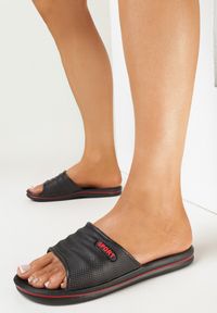 Born2be - Czarne Basenowe Klapki Piankowe Olisi. Kolor: czarny. Sezon: lato #4