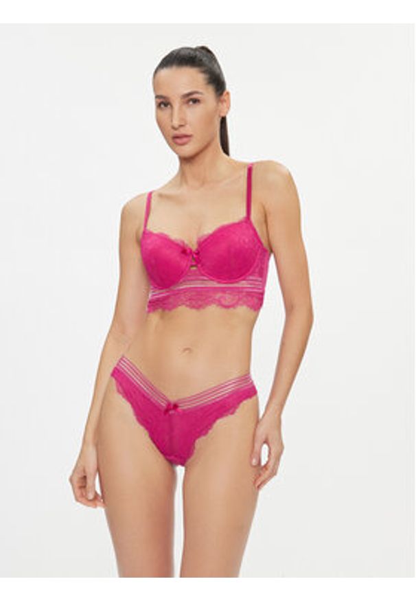 Hunkemöller Figi brazylijskie Saffron 202670 Różowy. Kolor: różowy. Materiał: syntetyk