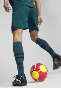 Puma - Szorty meczowe RC Lens 2024/25. Kolor: biały, wielokolorowy, zielony. Sport: piłka nożna