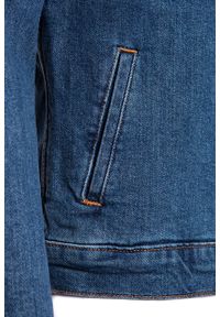 Wrangler - KURTKA JEANSOWA WRANGLER REGULAR JACKET DARKSTONE W44323090. Materiał: jeans #5