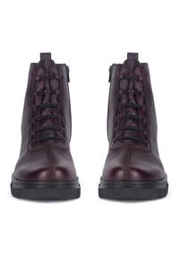 Rieker Trzewiki Y7150-35 Bordowy. Kolor: czerwony. Materiał: skóra #7