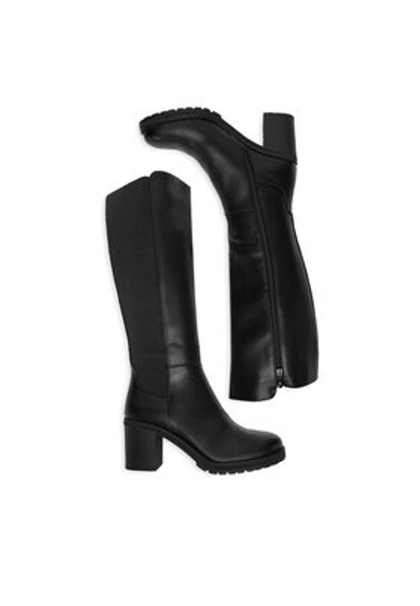 Clara Barson Kozaki CEO-HL0189101-B08 Czarny. Kolor: czarny. Materiał: materiał