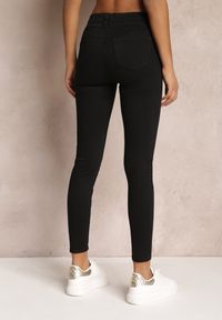 Renee - Czarne Jeansy Skinny z Efektem Push Up Karinali. Okazja: na co dzień. Kolor: czarny. Wzór: gładki. Styl: casual #4