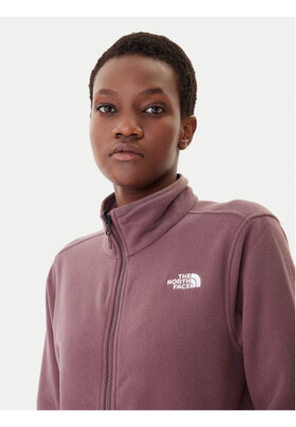 The North Face Polar Glacier NF0A8D2F Bordowy Regular Fit. Kolor: czerwony. Materiał: syntetyk