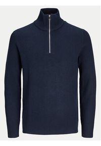 Jack & Jones - Jack&Jones Sweter Perfect 12257773 Granatowy Regular Fit. Kolor: niebieski. Materiał: bawełna, syntetyk