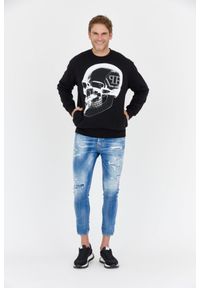 Philipp Plein - PHILIPP PLEIN Czarna bluza męska x-ray skull, Rozmiar XL. Kolor: czarny #5