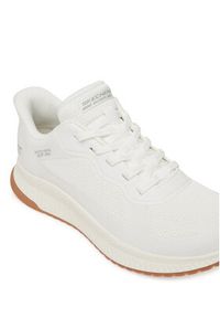 skechers - Skechers Sneakersy BOBS Squad 4 - Staple Look 117624/WHT Biały. Kolor: biały. Materiał: materiał #6