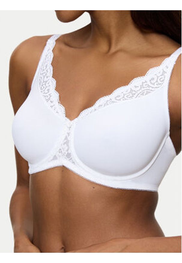 Triumph Biustonosz z fiszbiną Amourette 10210670 Biały. Kolor: biały. Materiał: syntetyk