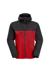 Kurtka uniwersalna męska Jack Wolfskin 11158922206. Typ kołnierza: kaptur. Kolor: czerwony. Materiał: syntetyk. Sport: turystyka piesza #1