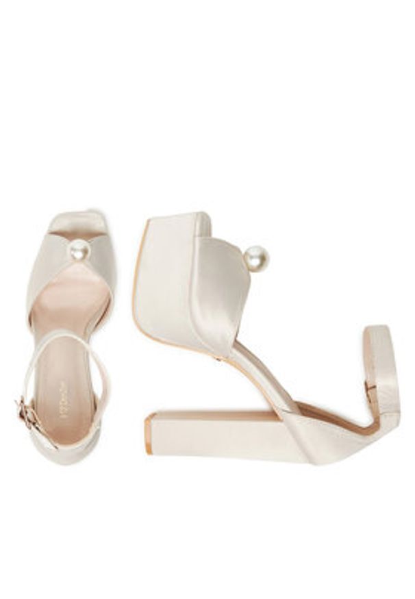 DeeZee Sandały LB8921-1 Écru. Materiał: materiał