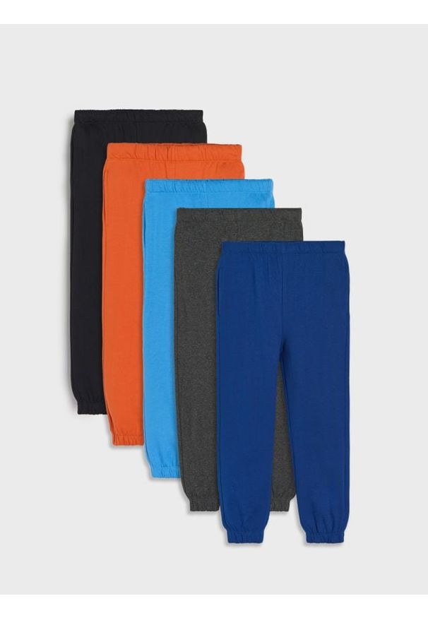 Sinsay - Spodnie loose 5 pack - pomarańczowy. Kolor: pomarańczowy