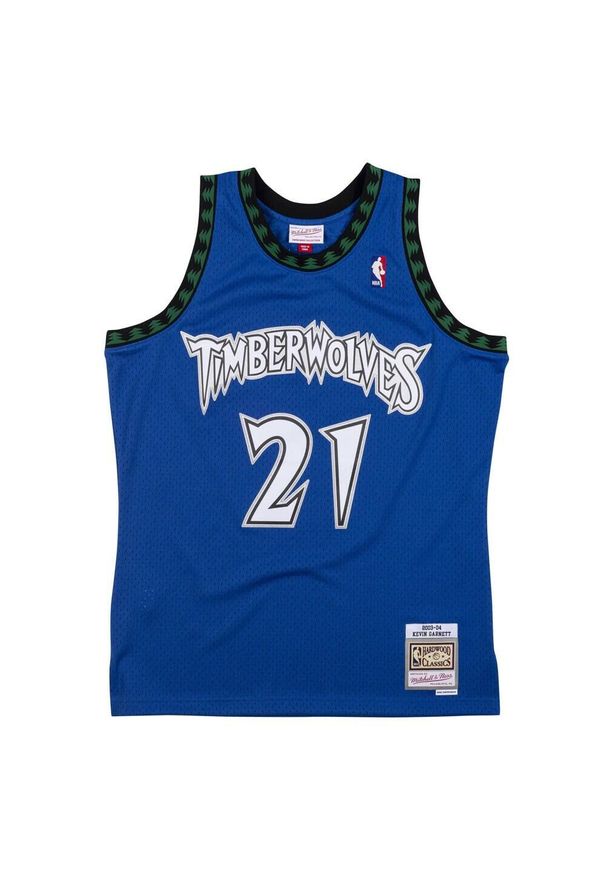 Mitchell & Ness - Koszulka Nba Minnesota Timberwolves Kevin Garnett. Kolor: niebieski. Sport: koszykówka