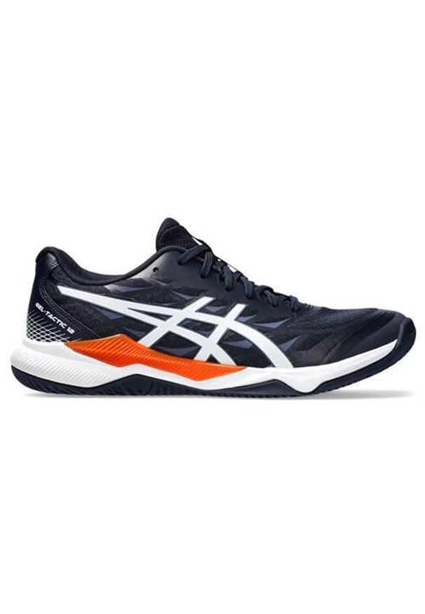 Buty siatkarskie męskie Asics Gel-tactic 12. Zapięcie: sznurówki. Kolor: niebieski. Materiał: guma, materiał, tkanina, syntetyk. Szerokość cholewki: normalna