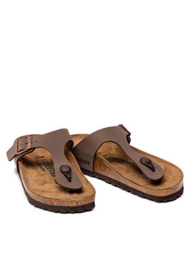 Birkenstock Japonki Gizeh Bs 0043753 Brązowy. Kolor: brązowy. Materiał: skóra