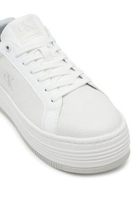 Calvin Klein Jeans Sneakersy Bold Flatf Low Lace Mg YW0YW01766 Biały. Kolor: biały. Materiał: skóra #3