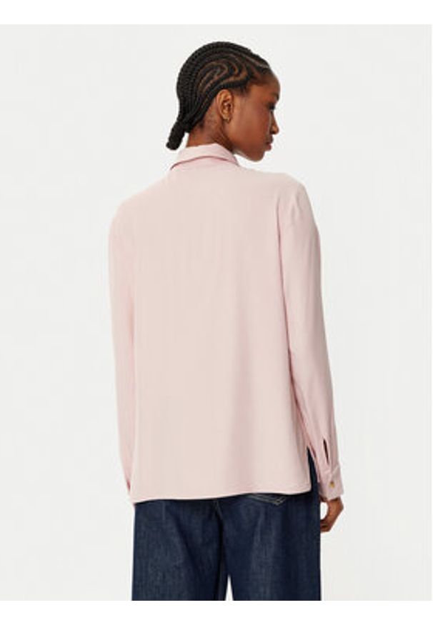 TOMMY HILFIGER - Tommy Hilfiger Koszula WW0WW44045 Różowy Relaxed Fit. Kolor: różowy. Materiał: wiskoza