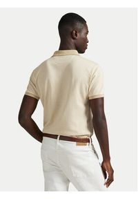 Polo Ralph Lauren Polo 710974270003 Beżowy Custom Slim Fit. Typ kołnierza: polo. Kolor: beżowy. Materiał: bawełna #5