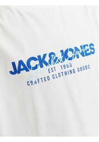 Jack & Jones - Jack&Jones T-Shirt Alvis 12256803 Biały Standard Fit. Kolor: biały. Materiał: bawełna