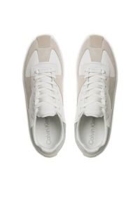 Calvin Klein Sneakersy Origin Runner Lace Up HW0HW01627 Biały. Kolor: biały. Materiał: skóra