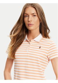 U.S. Polo Assn. Polo WUP1310 Pomarańczowy Regular Fit. Typ kołnierza: polo. Kolor: pomarańczowy. Materiał: bawełna