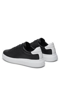 Calvin Klein Sneakersy Low Top Lace Up Lth HM0HM01016 Czarny. Kolor: czarny. Materiał: skóra #3