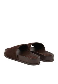 Gino Rossi - GINO ROSSI Klapki C-LZRL1390-3 Brązowy. Kolor: brązowy. Materiał: zamsz, skóra #7