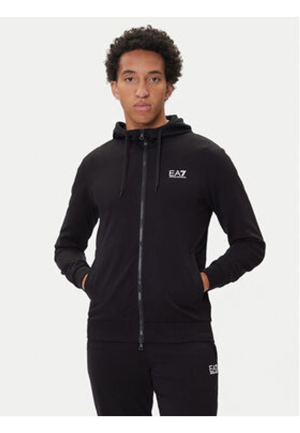 EA7 Emporio Armani Dres 8NPV62 PJVRZ UC001 Czarny Regular Fit. Kolor: czarny. Materiał: bawełna