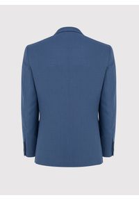 Pako Lorente - PAKO LORENTE – Niebieska marynarka męska. Okazja: na co dzień. Kolor: niebieski. Materiał: wiskoza, poliester, elastan, jeans. Styl: casual
