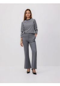 Reserved - Longsleeve z merceryzowanej bawełny - czarny. Kolor: czarny. Materiał: bawełna. Długość rękawa: długi rękaw #1