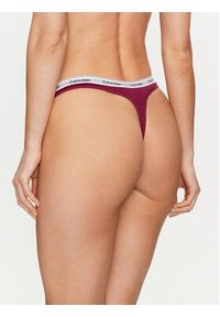 Calvin Klein Underwear Komplet 3 par stringów 000QD5209E Kolorowy. Materiał: bawełna. Wzór: kolorowy