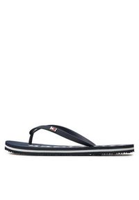 TOMMY HILFIGER - Tommy Hilfiger Japonki Strap Beach Sandal FW0FW07901 Granatowy. Kolor: niebieski. Materiał: syntetyk #4